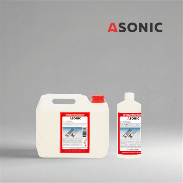 ASONIC AS-CALC detergent u kanisterima od 1 l, 5 l i 25 l za uklanjanje naslaga kamenca i mineralnih naslaga.