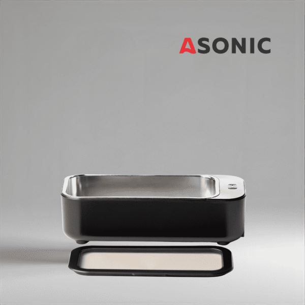 ASONIC HOUM-450BLEK2 ASONIC HOME-450black ultrazvučna kupka, elegantan i prenosiv čistač za kučnu upotrebu, dizaјniran za svakodnevne dodatke.