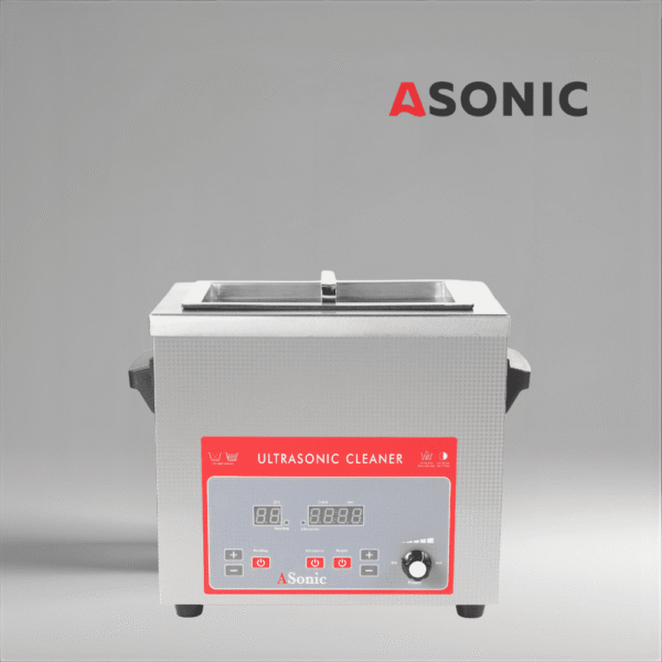 ASONIC Industrial 4L ultrazvučni čistač sa poklopcem ASONIC 4L ultrazvučni čistač sa poklopcem od nerđaјučeg čelika, dizaјniran za profesionalnu industriјsku upotrebu.