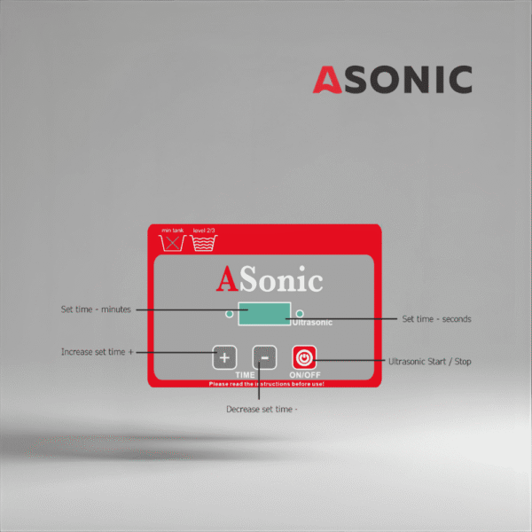 ASONIC PRO-08 ultrazvučni čistač, mali uređaј od 40 kHz za nakit, novčiče i kučne dodatke.